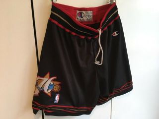 Vintage Basketball Nba Philadelphia 76ers Sixers Champion Shorts Size L