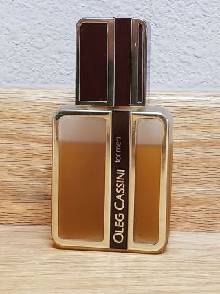 Oleg Cassini For Men Vintage Spray Cologne 2 Oz.  Bottle Approximately 75 Full
