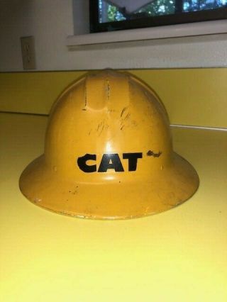 Vintage CAT Aluminum Hard Hat Yellow - Jackson Type SH 5 with liner CATERPILLAR 2