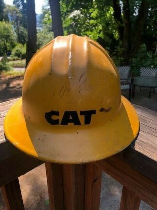 Vintage CAT Aluminum Hard Hat Yellow - Jackson Type SH 5 with liner CATERPILLAR 4