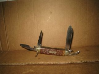 Vintage Camillus 99 4 Blade Utility / Camping Pocket Knife