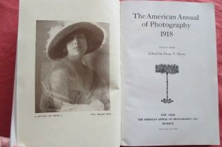 1917 & 1918 The American Annual of Photography - George Murphy,  Inc.  York 2