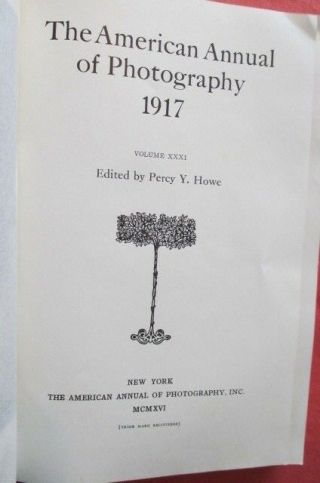 1917 & 1918 The American Annual of Photography - George Murphy,  Inc.  York 8
