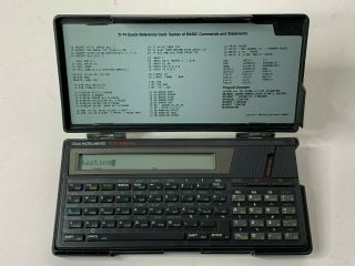 Vintage 1985 Texas Instruments Basicalc Ti - 74 Handheld Programming Calculator