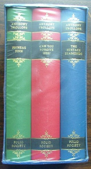Folio Society Anthony Trollope 3 Volumes In Slipcase Shrink Wrap Fine