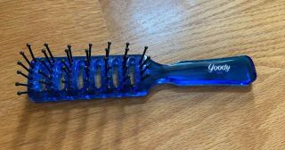 Vintage Goody Clear Blue Style Vented Brush & Goody Black Comb