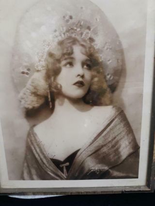 Silent Movie Star Clara Bow ? Signed Portrait In Vintage Frame,  C1920