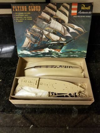 Vintage Revell Flying Cloud Sailing Ship Model Kit