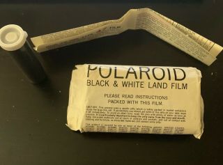Vintage Polaroid Land Roll Film,  Black And White 3000 Speed,  Type 47