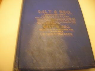 Rare 1903 Galt&bro Elite List Of Prom Wash Dc People.  B&o Rr Back Cover Adv.  Addre