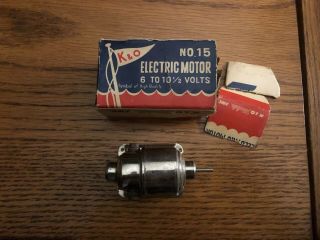 Vintage K&o No.  15 Toy Motor Boat 6 - 10.  5 Volts Outboard Airplane
