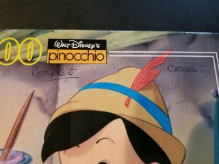 Vintage Pinocchio Disney Puzzle Jiminy Cricket 200 piece 12 