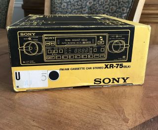 Vintage Sony Am Fm Casette Car Stereo Xr 75 Old School Ships Fast