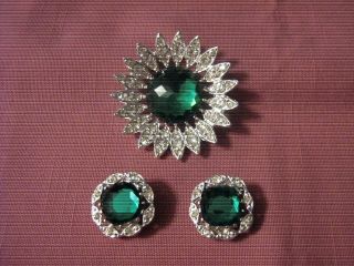 Vintage Sarah Coventry Demi Brooch/Pin & Earring Set 