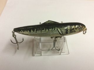 Vintage Tom Manns Surface Dancer Topwater Lure Baby Bass Pattern