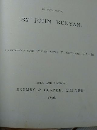 1896 Edition Of John Bunyan ' s Pilgrims Progress With Illustrations By T. 5