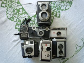 Vintage Cameras (6) - Argus Kodak Brownie Reflex Instamatic Twin 20 Movie Camera