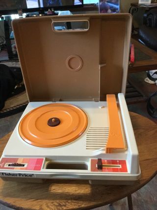 Vintage Fisher Price Portable Record Player Turntable 33 45 Rpm 1978 Model 825