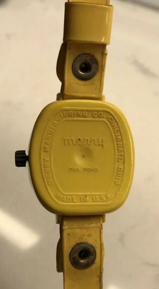 Vtg Merry Manufacturing Yellow Plastic Teeter Totter Toy Watch 1970’s Seesaw 4