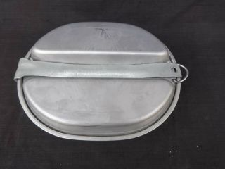 Vintage Wwii Us Army Mess Kit Dated 1944 E.  A.  Co.  World War 2
