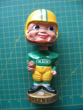 Vintage Bobblehead Nodder Japan Green Bay Packers Football Old Early Nr