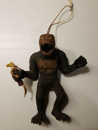 73 Vintage Ahi King Kong W/ Fay Wray Bendy Action Figure 6 " Monster Toy Rko 821