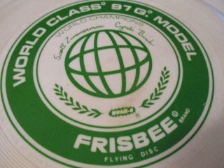 1980 Vtg World Class 97 G Model Wham - O Frisbee Flying Disc Zimmerman / Birch