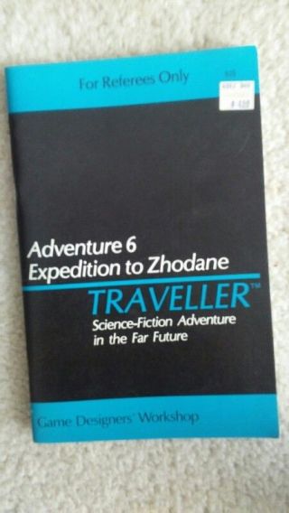 Traveller Adventure 6 Expedition Zhodane Vintage Fasa Gdw Gamebook Roleplaying