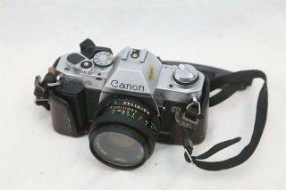 Vintage Canon Al - 1 35mm Slr Film Camera W/ Canon Fd 50mm F/1.  8 Lens -