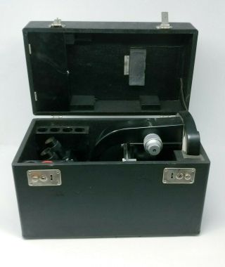 Leitz Microscope with Binocular Head and Case Vintage 3