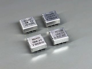 Ibm System/360 4 Solid Logic Technology Chips (nos,  361427,  361429,  361486,  361431,  2