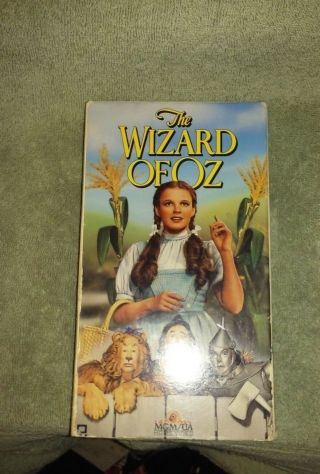 Vintage 1939 / 1966 Both B&w And Color Wizard Of Oz Vhs Tape Mgm Toto