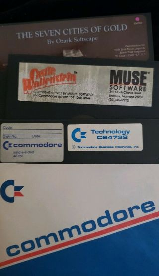 Vintage Commodore 1541Computer Single Drive Floppy Disk,  Ultima IV,  10 more, 5
