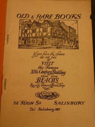 VINTAGE VISITOR ' S GUIDE AND HISTORY OF SALISBURY,  BY MARK GILBERT 2