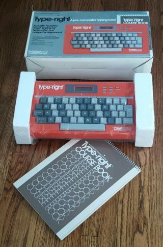 Vtech Type - Right Interactive Teaching Typing Educational Keyboard Vintage 1985