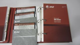 AT&T Personal Computer 6300 Users Guide Set With Floppy Disks (C) 4