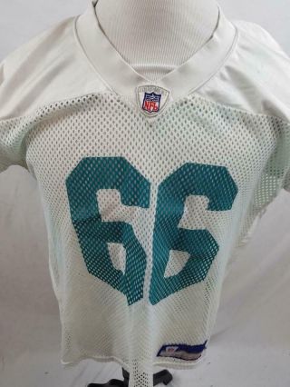 Miami Dolphins Game Issued Worn Practice Mesh Vtg Jersey Nfl Authentic 56