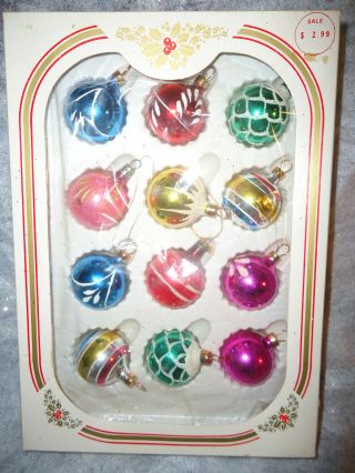 Vintage Mccrory Christmas Ornaments (made In Mexico)