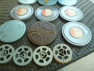 Vintage Film Storage Case 9 Reel PIZITZ and BRUMBERGER Case holders and reels 3