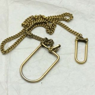 Vintage Rgp Watch Chain 2 Loops 1/40 12k Gold