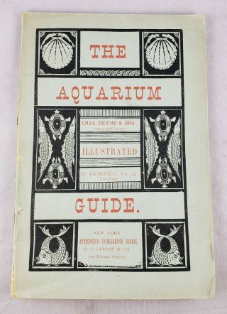 Rare 1877 " Guide To The York Aquarium " By H.  Dorner With Illustrations