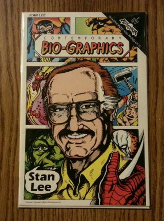 Stan Lee Comic Book Biography Vintage Retro 1991 Collectible Memorabilia Gift