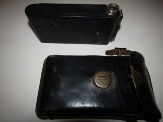 No 1 Autographic Eastman KODAK Folding Camera Brownie A 120 Vintage Bag 6