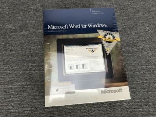 Microsoft Office 1.  0 For Windows 3.  5 " Floppy Disks Computer Software - Nos