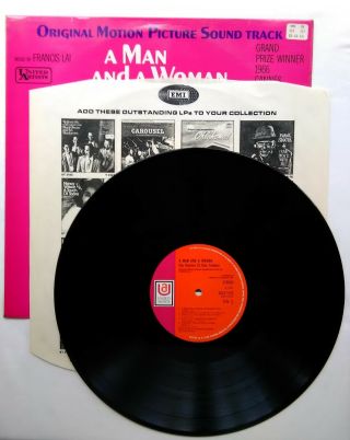 Ost (francis Lai) Man And A Woman United Artists Sulp - 1155 Vtg 1967