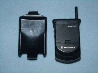 Motorola Startac Vintage Cell Phone With Belt Clip -