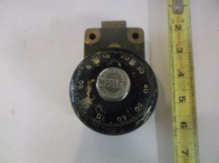 Vintage MOSLER SAFE CO.  Dial Combination Lock Moshler Safe lock part locksmith 2
