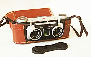 Kodak Stereo Camera W/ Case & Cap Almost