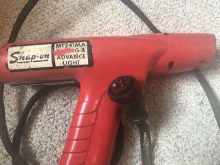 Vintage SNAP - ON Timing Light MT241MA timing & Advance Light Special End Look 2