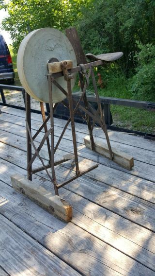 Sharpening Stone/grinding Wheel Vintage